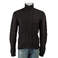 Original Penguin Men's Black Zip-front Cardigan