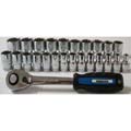 24-piece 1/2-inch Drive Socket Set with Ratchet Handle
