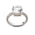 Sterling Silver CZ Solitaire Ring