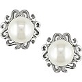 14k White Gold Freshwater Pearl Earrings (5.5-6 mm)