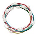 Freshwater Pearl Elastic Bracelet Set (Set of 5) (7-8 mm)