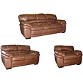 Uptown Chocolate Brown Sofa, Loveseat and Chair Set