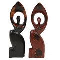 Hand-finished Wood Kneeling Angel (Ghana)
