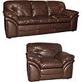 Tucson Brown Sofa and Chair Set