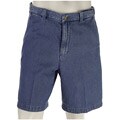 Geoffrey Beene Men's Chambray Flat Front Shorts