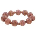 Italian Purple Murano Glass Stretch Bracelet