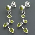 Sterling Silver Multi-gemstone Earrings (India)