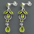 Sterling Silver Multi-gemstone Earrings (India)