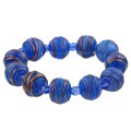 Italian Blue Murano Glass Stretch Bracelet