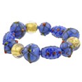 Italian Periwinkle Murano Glass Stretch Bracelet