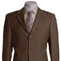 Giorgio Fiorelli Men's Taupe 3-button Suit