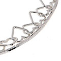 Sterling Silver Heart Link & Snake Chain Anklet Set