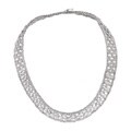 Sterling Silver Floating CZ Necklace