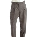 Palm Beach Men's Grey Pleated Reflex Trousers