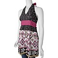 Vermani Fashion Multi-pattern Halter Dress