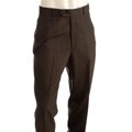 Palm Beach Men's Charcoal Flat Front Reflex Trousers