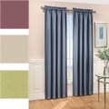 Basketweave 84-inch Blackout Curtain Panel