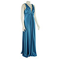 ABS by Allen Schwartz Women's Cowl Back Long Formal Dress
