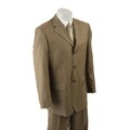 Massimo Genni Men's Tan Wool Blend 3-button Suit