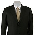 Massimo Genni Men's Black Wool 2-button Suit