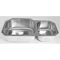 DeNovo Double D-shape Stainless Steel Undermount Sink