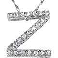 14k Gold 1/10ct TDW Initial 'Z' Diamond Necklace