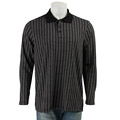 Andrew Fezza Men's Black 3-button Jaquard Polo
