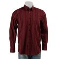 Andrew Fezza Men's Burgundy Pinstripe Shirt
