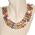 Freshwater Multicolor Rice Pearl Necklace (9 mm)