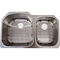 Undermount Large and Small Basin Kitchen Sink Kit