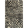 Contemporary Wool Zebra Stripes Rug (7'6 x 9'6)
