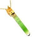 18k Yellow Gold Green Tourmaline Necklace