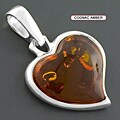 Sterling Silver Amber Pendant (Poland)