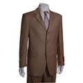 Mantoni Men's Camel Wool 3-button Suit