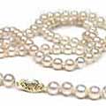 14k Akoya Cultured 36-inch Pearl Necklace(7-7.5 mm) (Set of 2)