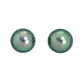 Black Akoya Cultured Pearl Stud Earrings (6.5-7 mm) (Set of 5)