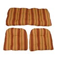 Outdoor UV-resistant Settee Cushions (Set of 3)
