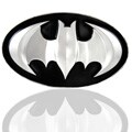 Batman Black and Silvertone Belt Buckle