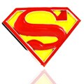 Superman Red and Yellow Heavy Shield Belt Buckle