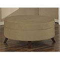 Uptown Round Honey Ottoman