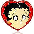 Betty Boop Heart Belt Buckle