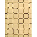 Soho Handmade Elipse Ivory Wool Rug (7'6 x 9'6)