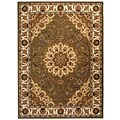 Handmade Traditions Green Wool/ Silk Rug (8' x 11')