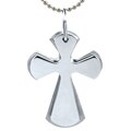 Stainless Steel Twin Cross Necklace