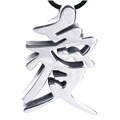 Stainless Steel Chinese Love Character Necklace