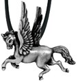 Pewter Large Pegasus Necklace