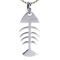 Stainless Steel Fish Bone Necklace