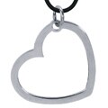 Stainless Steel Large Heart Necklace