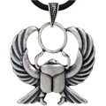 Pewter Egyptian Scarab Necklace
