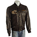 Ed Hardy Men's 'Varsity' Leather Jacket